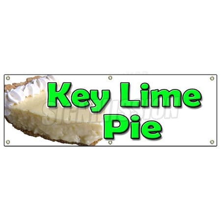 Signmission KEY LIME PIE BANNER SIGN bakery eggs sweets pie graham cracker crust B-72 Key Lime Pie